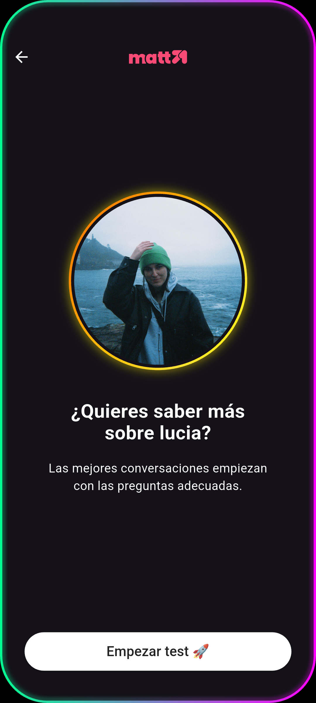 Pantalla acceso por invitación